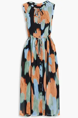 Altuzarra Aether printed chiffon midi dress