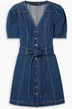 VERONICA BEARD Mauli denim mini dress - Blue