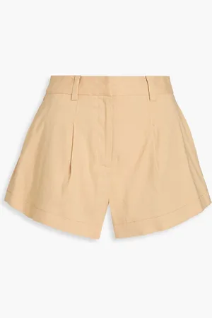 Derek Lam Linen-blend shorts - Neutral