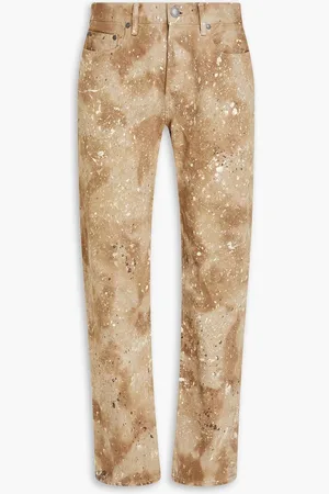 JOHN ELLIOTT The Daze painted tie-dyed denim jeans - Neutral