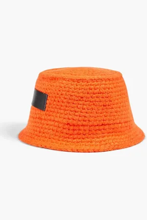 J.W.Anderson Knitted bucket hat - Orange