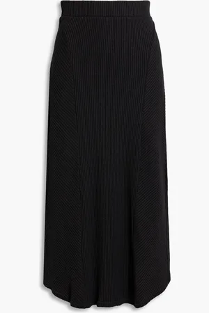 RAG&BONE Ribbed jersey midi skirt