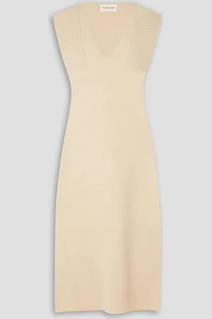 By Malene Birger Bovine wool midi dress - White