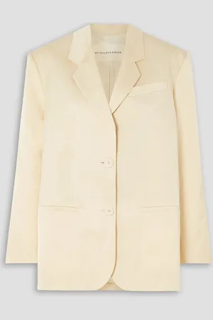 By Malene Birger Rosettan wool-blend blazer - White