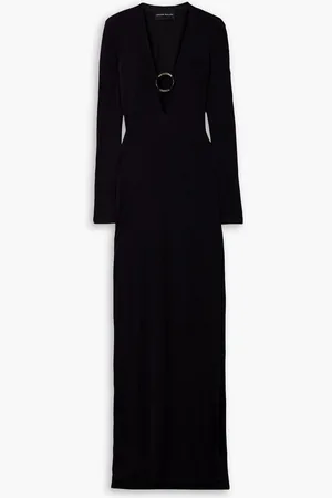Louisa Ballou Helios embellished stretch-jersey maxi dress