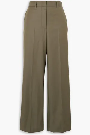 BRIONI Wool-twill straight-leg pants - Neutral