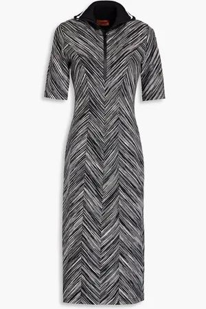 Missoni Space-dyed cotton midi shirt dress
