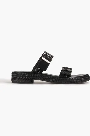 Casadei Versilia woven faux leather sandals