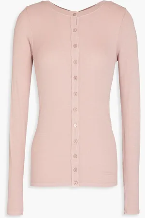 ENZA COSTA Ribbed jersey cardigan - Pink
