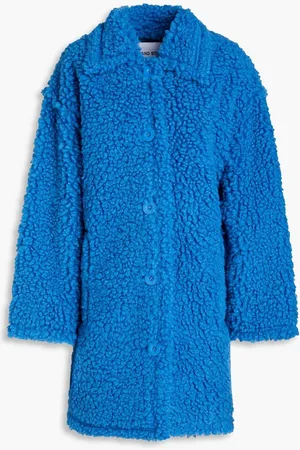 Stand Studio Gwen faux shearling coat - Blue
