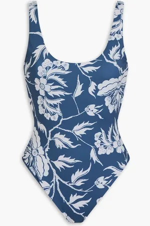 Mara Hoffman Jodi floral-print swimsuit - Blue
