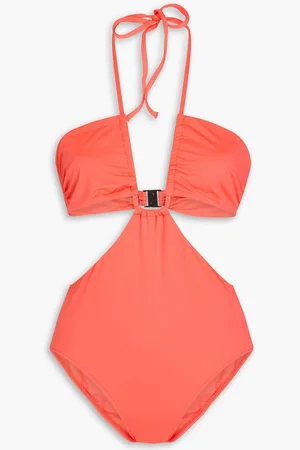 Bondi Born Alex halterneck swimsuit - Orange