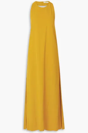 Gauchere Rei crepe halterneck maxi dress - Yellow