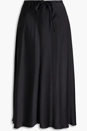 ADAM LIPPES Silk-satin midi skirt