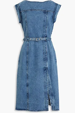 3.1 Phillip Lim Belted denim midi dress - Blue