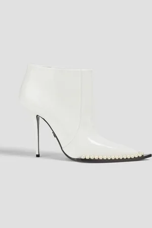 Dolce & Gabbana Embellished patent-leather ankle boots