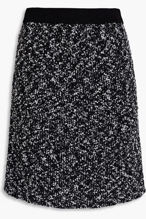 Safiyaa Bouclé-tweed mini skirt