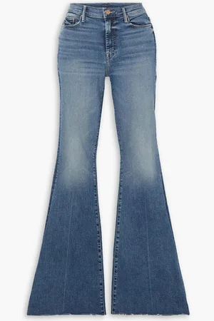 Mother The Super Cruiser high-rise flared jeans - Blue