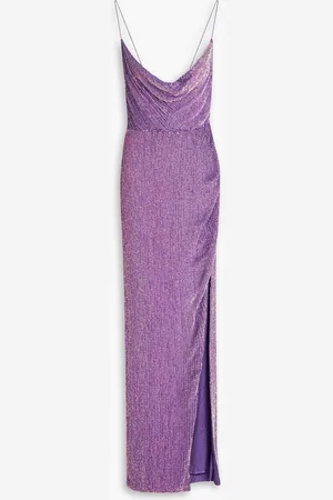 Retrofete Katya sequined chiffon gown - Purple