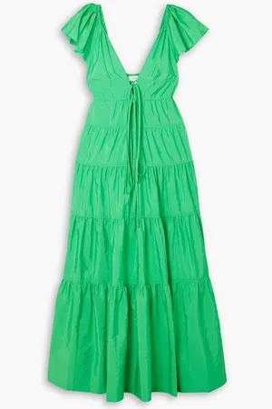 A.L.C. Luca tiered faille maxi dress