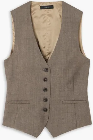 Joseph Kinglake satin and wool-blend vest - Neutral