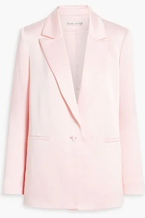 ALICE+OLIVIA Alice Olivia - Denny satin-crepe blazer - Pink