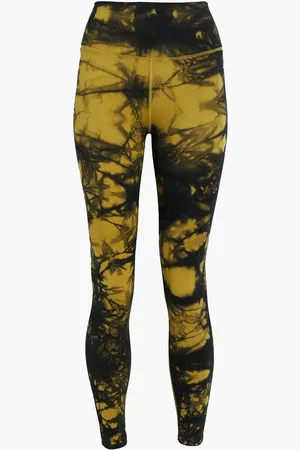 GOOD AMERICAN Tie-dyed stretch leggings - Green