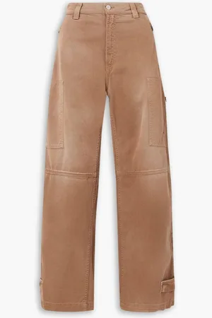 FORTELA Junia high-rise wide-leg cargo jeans - Brown