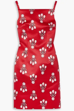 EMILIA WICKSTEAD Elena printed faille mini dress