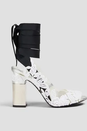 Roger Vivier PVC and guipure lace pumps