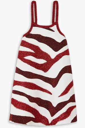J.W.Anderson Metallic jacquard-knit mini dress