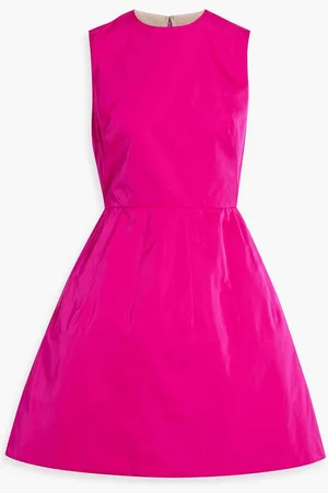 Oscar de la Renta Flared taffeta mini dress - Pink