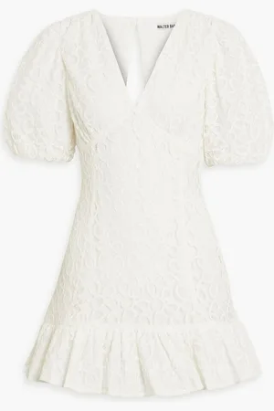 Walter Baker Cutout lace mini dress - White