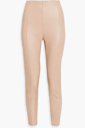 Lisa Marie Fernandez Kerlie cropped faux leather leggings - Pink