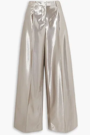 Altuzarra Dale metallic satin wide-leg pants - Metallic