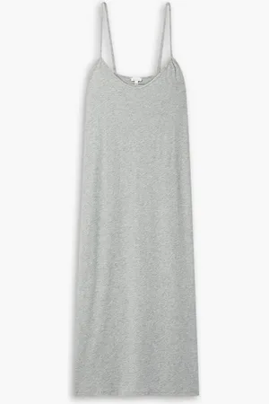 SKIN Pima cotton-jersey nightdress - Gray