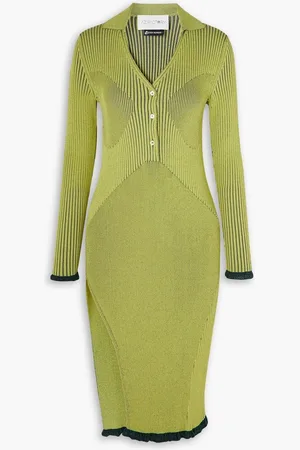 AZ FACTORY Ester Manas ribbed-knit dress - Green
