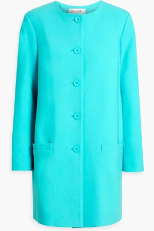 Oscar de la Renta Wool-blend coat - Blue