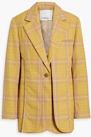 3.1 Phillip Lim Layered checked twill blazer