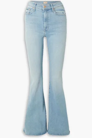 Mother The Super Cruiser high-rise flared jeans - Blue
