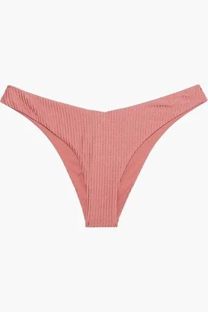 ONIA Chiara ribbed low-rise bikini briefs - Pink