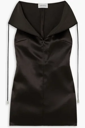 16Arlington Prue satin mini dress - Brown