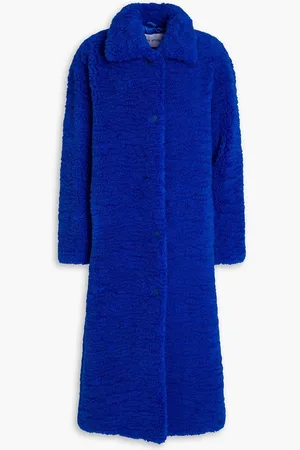 Stand Studio Jessie faux shearling coat - Blue