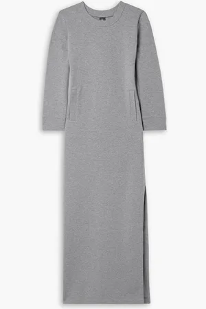 Norma Kamali Cotton-blend jersey midi dress