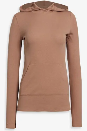 Commando Ribbed stretch Pima cotton and modal-blend jersey hoodie - Neutral