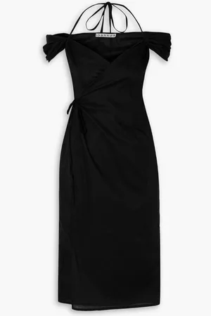 Ioannes Romeo off-the-shoulder cotton wrap dress