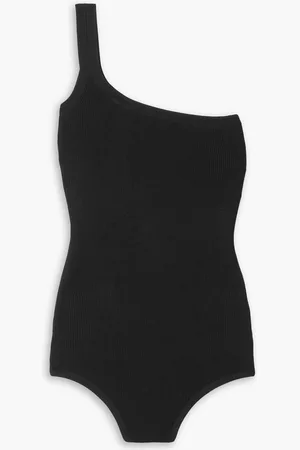 Michael Kors One-shoulder ribbed-knit bodysuit