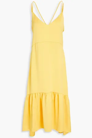 Claudie Pierlot Gathered satin midi dress