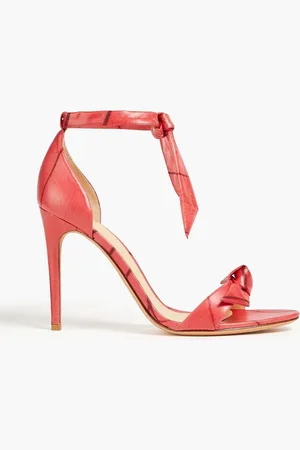 ALEXANDRE BIRMAN Clarita 100 bow-detailed faux leather sandals