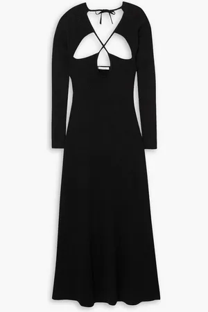 Ninety Percent Miyah cutout ribbed-knit midi dress